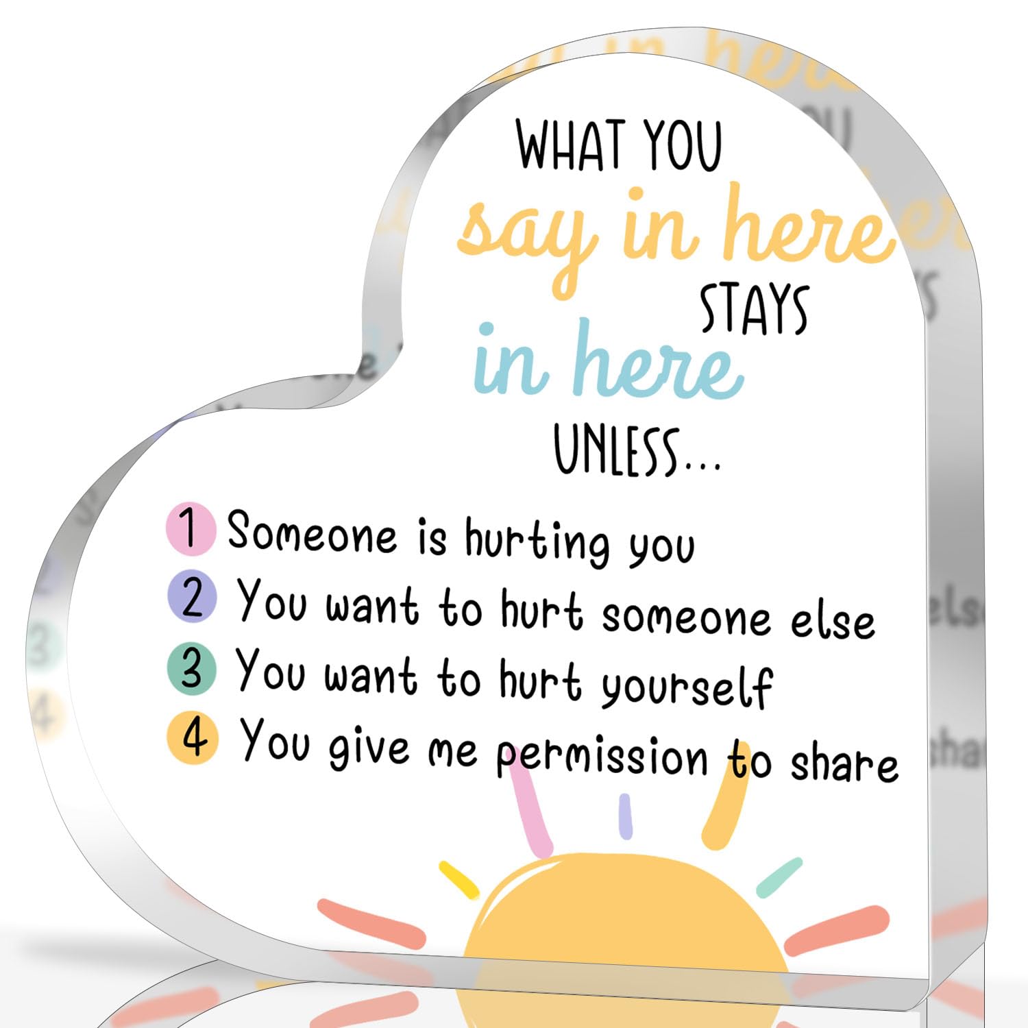 What You Say in Here Stays in Here, Counselor Therapy Office Decor, Psychology sign, Funny Confidentiality Sign, Anxiety Relief