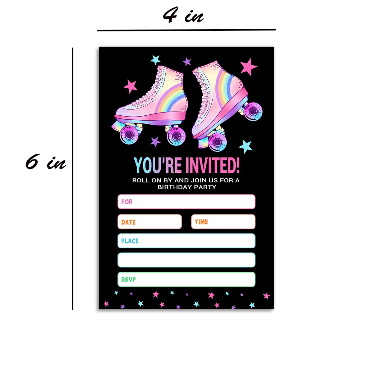 amazon-com-skating-party-invitations-with-envelopes-roller-skate-birthday-party-invites-cards-for-celebration-20-invitation-cards-for-girls-kids-boys-party-supplies-and-decoration-black-home-kitchen for Free Printable Blank Roller Skating Birthday Party Invitations Amazon.com : Skating Party Invitations with Envelopes, Roller Skate Birthday Party Invites Cards for Celebration, 20 Invitation Cards for Girls Kids Boys, Party Supplies and Decoration, Black : Home & Kitchen for Free Printable Blank Roller Skating Birthday Party Invitations