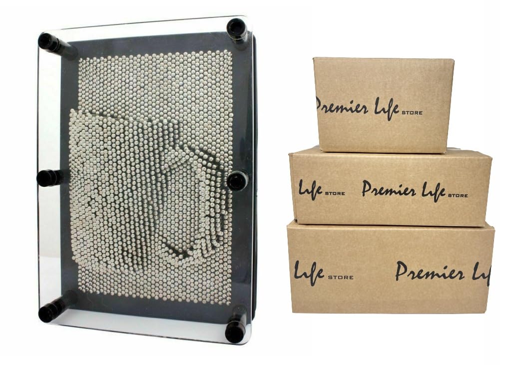 Pin Art 3D Sculpture Maker (Silver Metal)