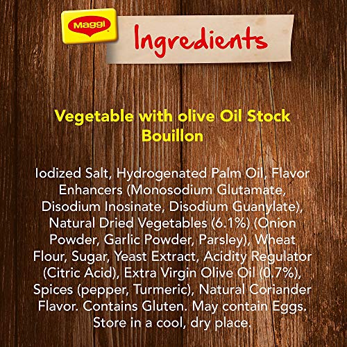 Image of Maggi Vegetable Stock ( Halal ) with Olive Oil 24 Cubes ( 24 X 20g ), 480g