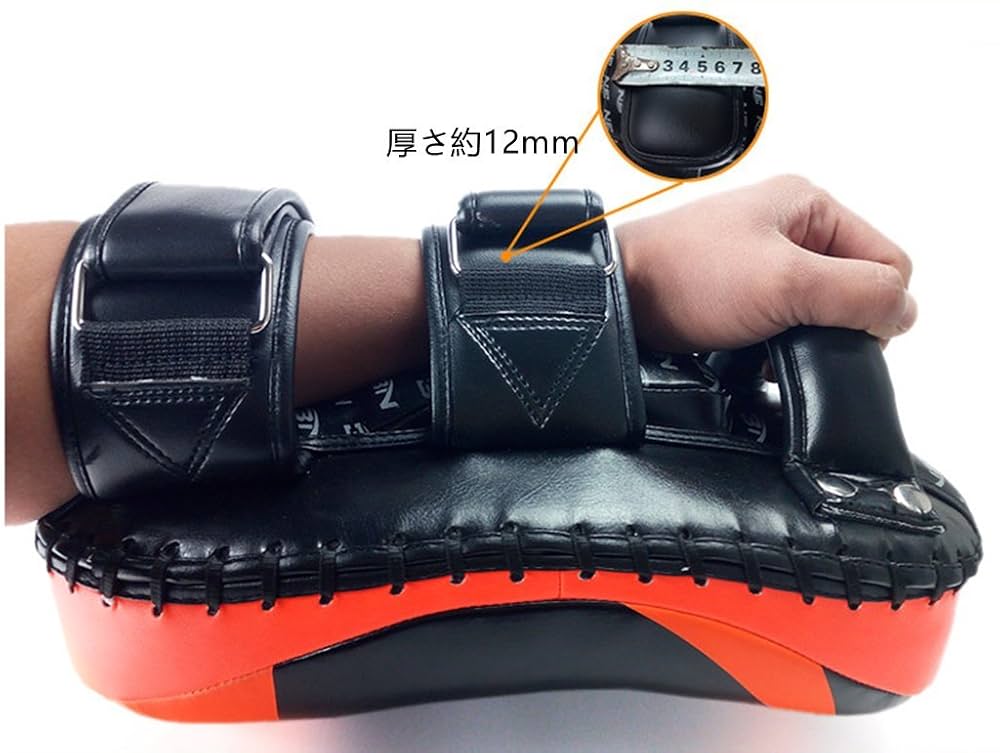 本革　ムエタイ　空手　キックボクシング　キックミット　パンチングミット Amazon | BN パンチング ミット PU レザー ボクシング キック