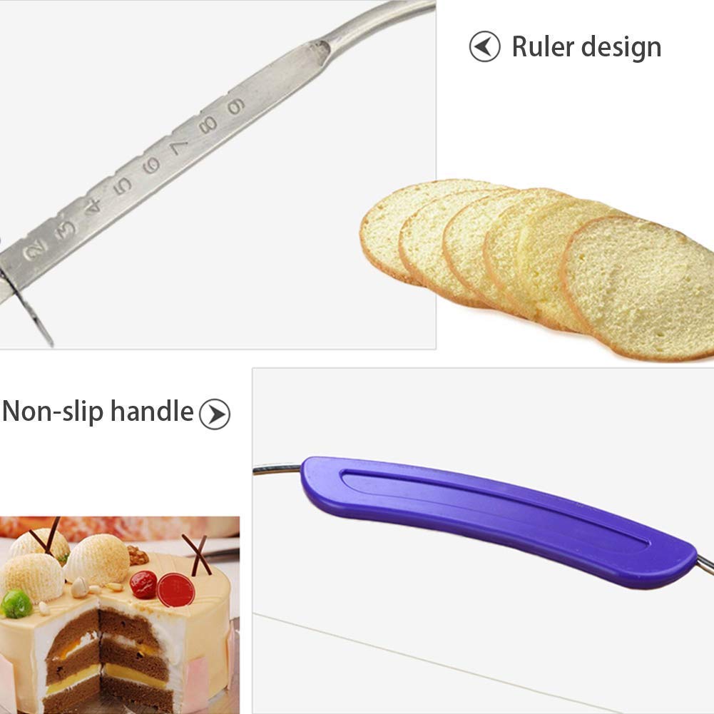 Adjustable Bread Cake Slicer Cutter and Wire Leveler || Unbreakable Stainless Steel Tool || Now Cut Layer of Your Round Square or Any Shape Cake or Bread in Minute 1 PCS 4