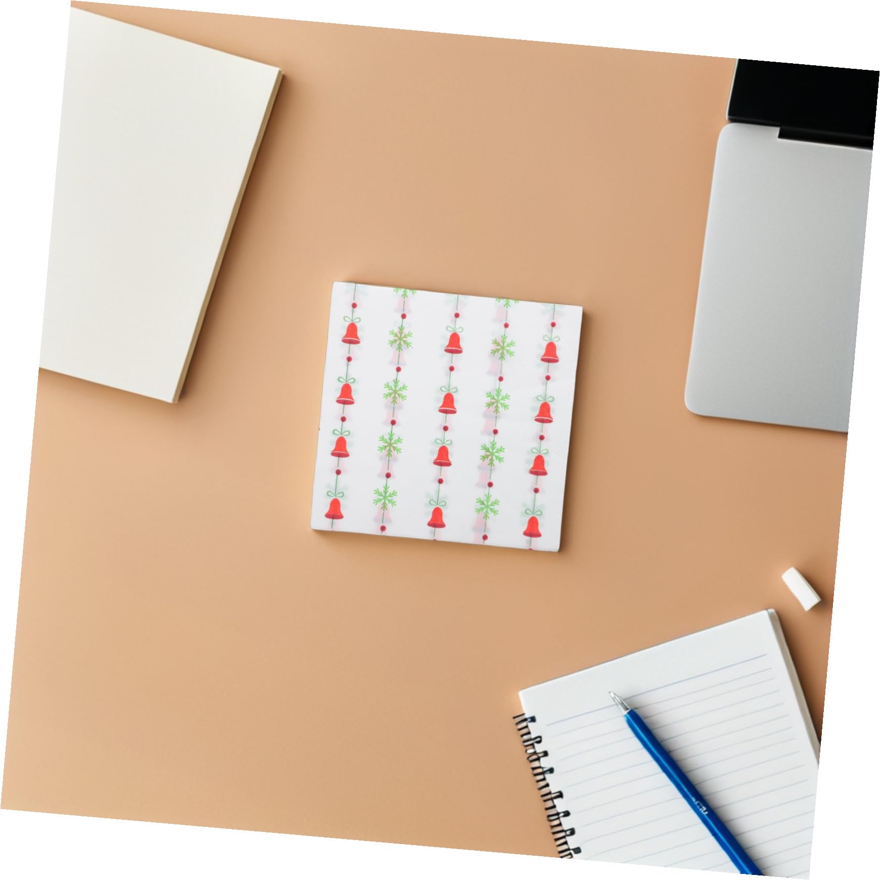 FOMIYES 120pezzi Tovaglioli di Carta Natalizi Rossi Motivo Campane Tovaglioli Usa e Getta per Feste di Natale da Tavolo per Unità