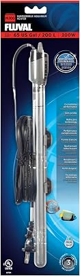 Fluval M 200-Watt Submersible Aquarium Heater – High-Performance, Compact Heating with Mirror Technology for Fresh & Saltwater Tanks