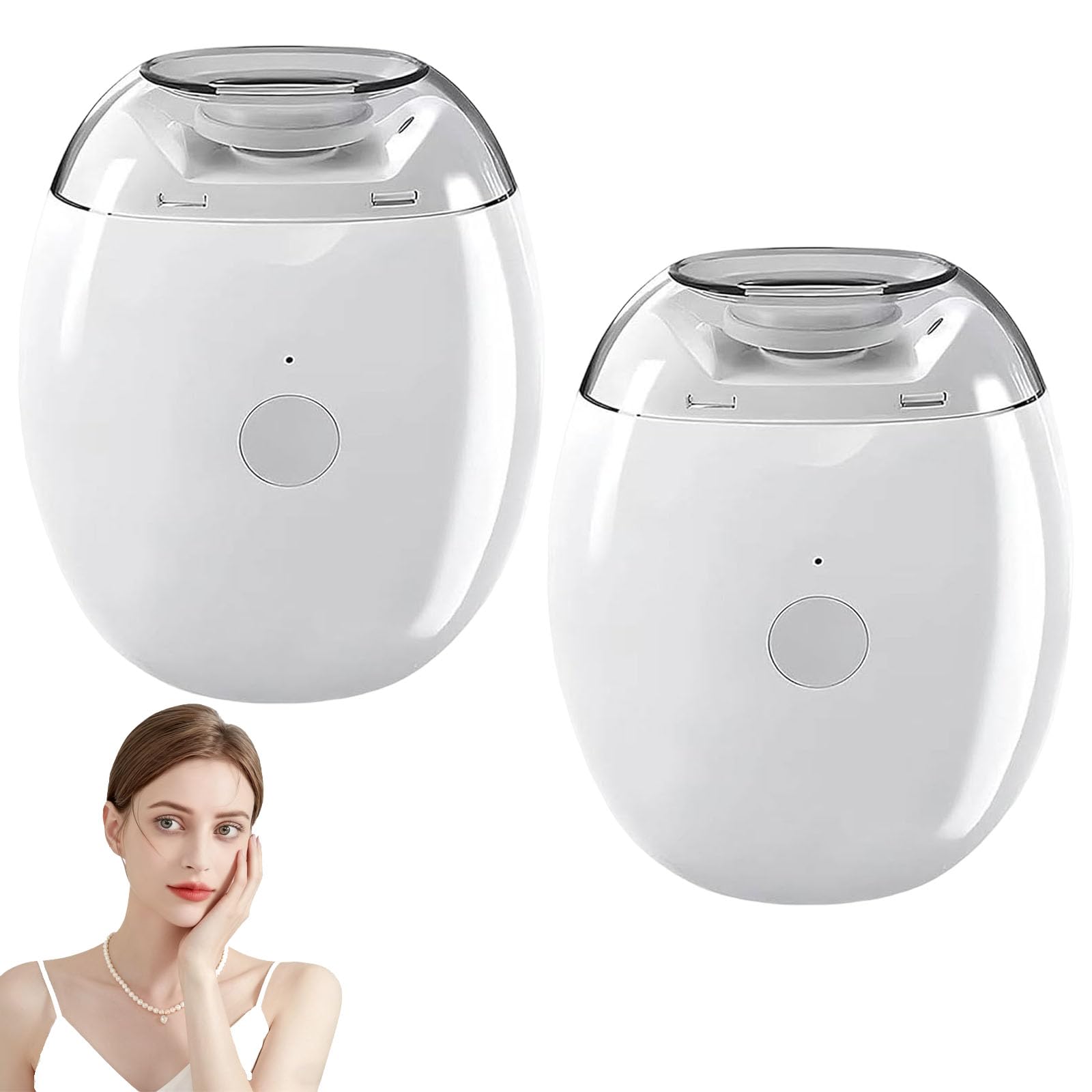 2PCS Universal Automatic Fingernail Grinder, Electric Nail Clipper with LED Light & 3 Speeds, Super Quiet Smart Nail Grinder, for Baby, Kids, Adults, Seniors (2pcs)