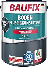BAUFIX Boden-Flüssigkunststoff anthrazitgrau, matt, 5 Liter, Beton- und Bodenfarbe, atmungsaktive Betonfarbe für außen und innen, für Beton/Estrich/Zement