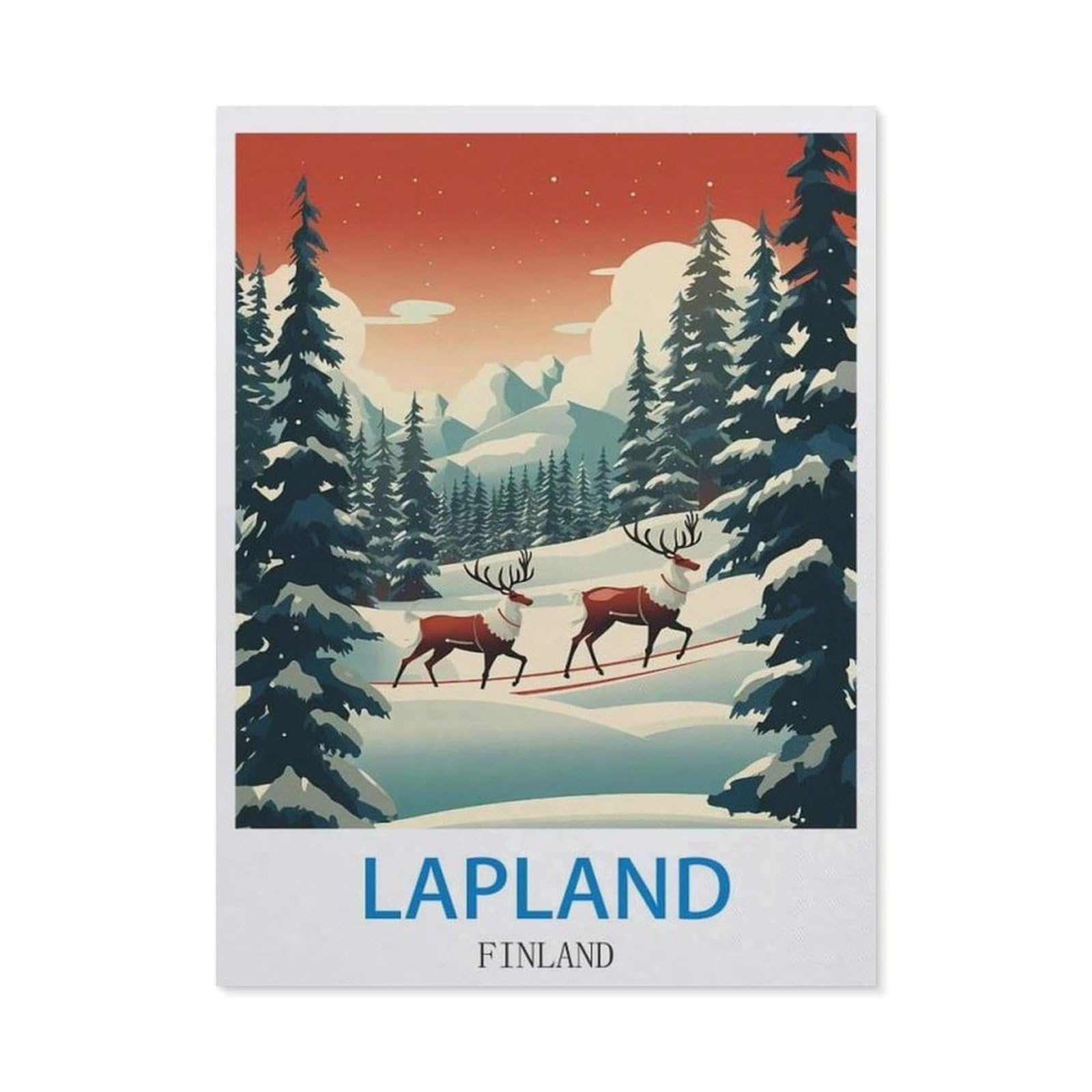 BEAYODKP 5D Diamond Painting，Lapland Finland（50x60cm）