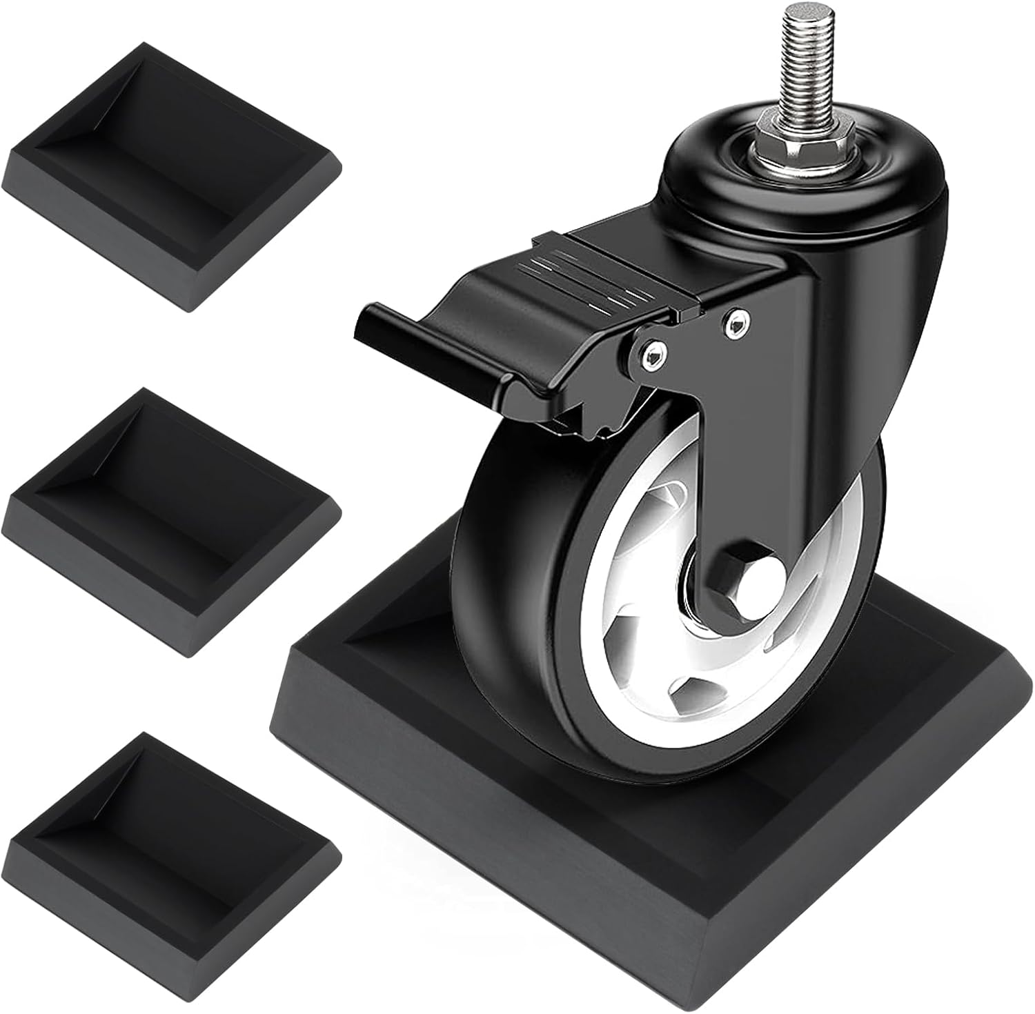 Furniture Stopper Bed Stoppers 4 Pack Wheel Stopper Furniture Cups to