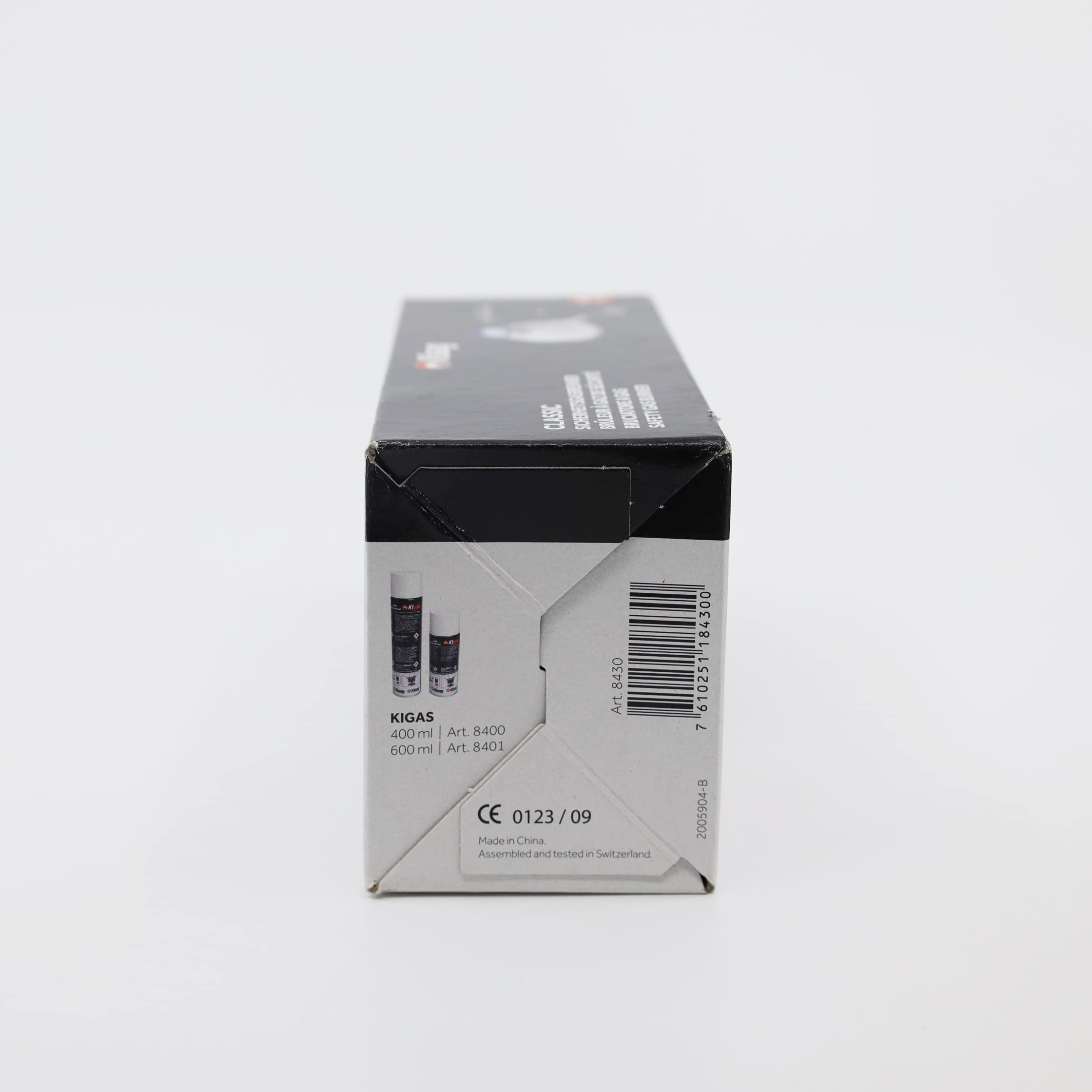 Kisag Brûleur à gaz de sécurité 1 KW pour Tous Les réchauds à fondues, Supports et kigas - Recharge de gaz de Rechange - 400 ML