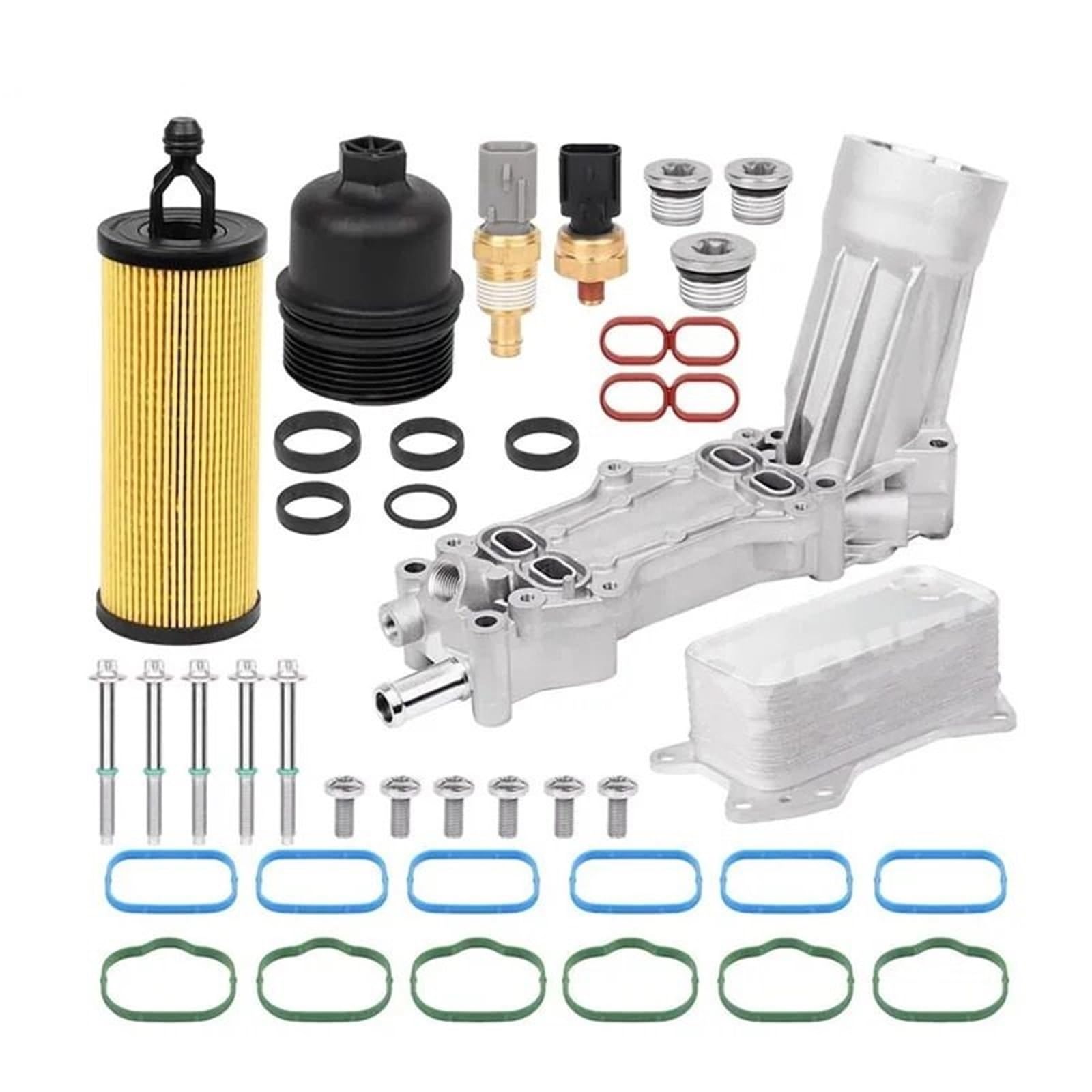 68105583AF Compatible con Jeep Grand Cherokee, Dodge Journey, Challenger, Charger, Ram 3.6L V6 Compatible con Chrysler 200 300. Sello de filtro de aceite. Juego de juntas