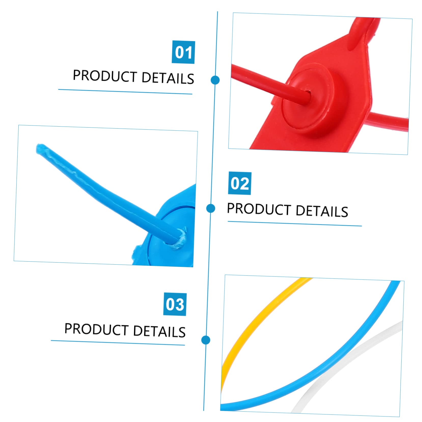 PartyKindom 2sets Luggage Security Seals Numbered Shipping Seals Pull Tight Safety Tag for Containers Trailers 48pcs*2