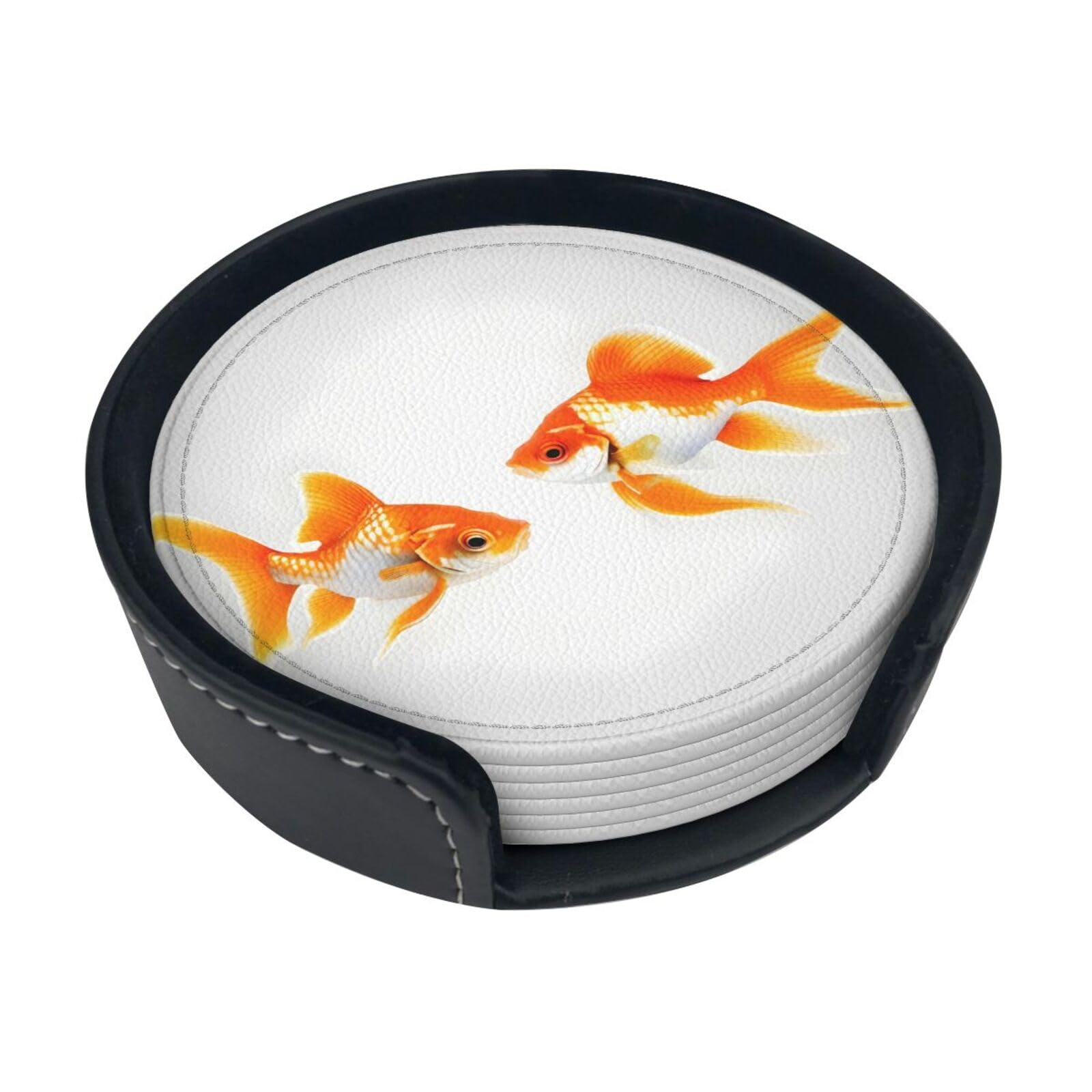 Dessous de verre poisson rouge lot de 6, cadeau de pendaison de crémaillère et éléphant blanc