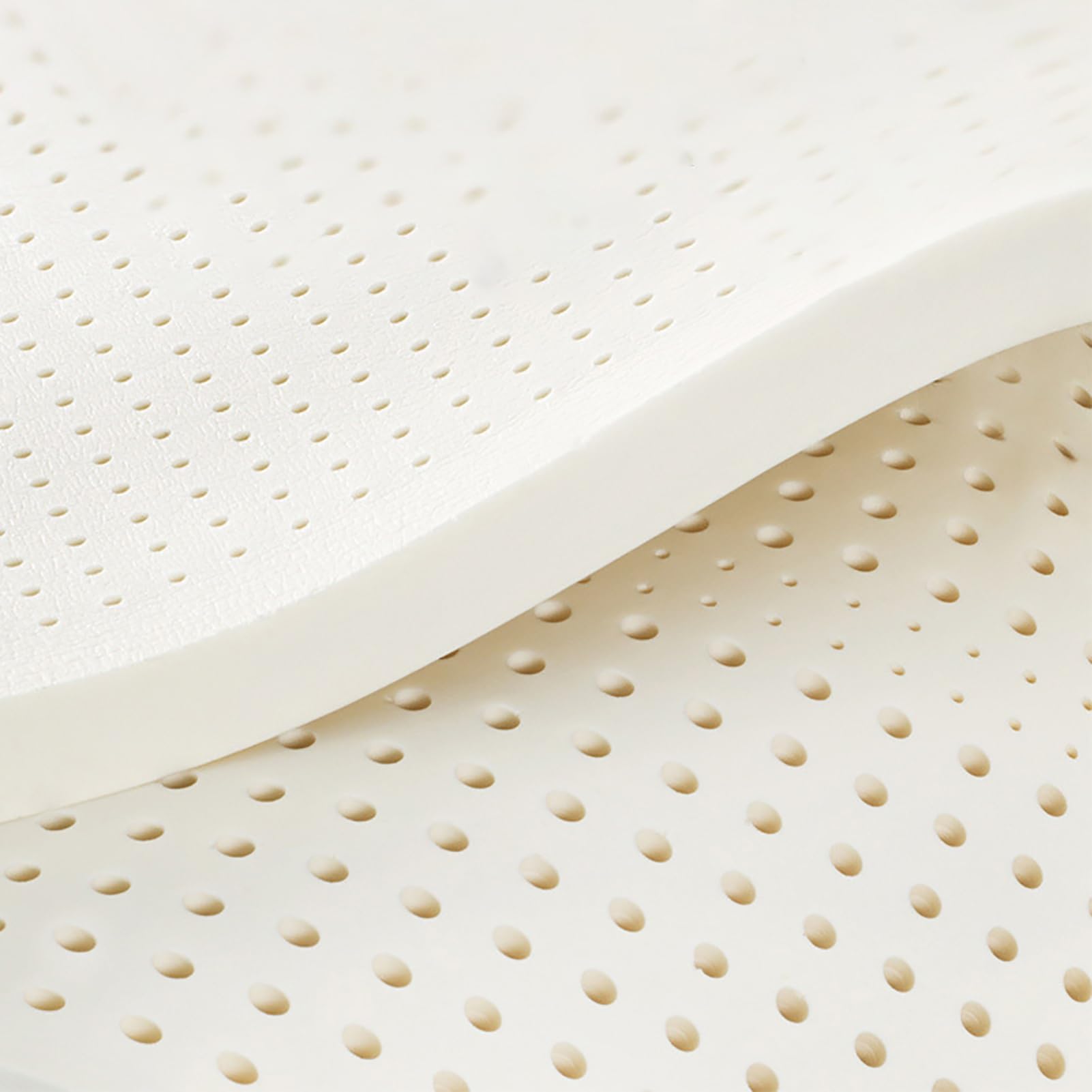 Cubrecolchón de látex natural 90x200 de 2,5 cm para soporte ergonómico de la espalda