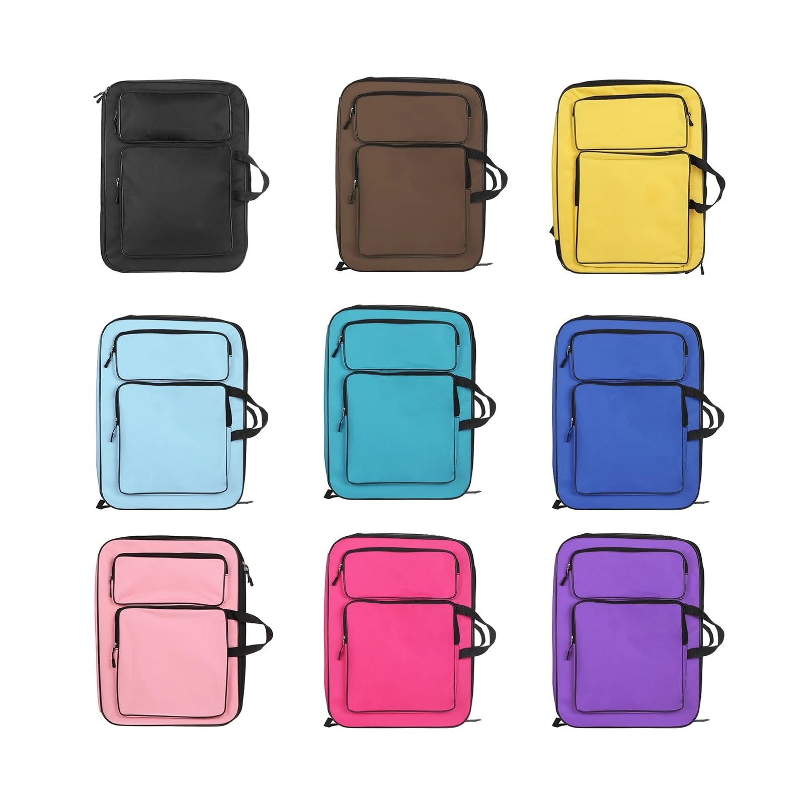 Bolsa Para Portafolios De Arte Mochila de dibujo for artista, bolso de dibujo, carpeta organizadora de almacenamiento, bolso de lona portátil, portafolio de arte, funda de transporte, 1 Uds.(Rose Red)