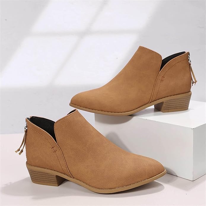 Amazon.com | Leather Ankle Boots for Women Ankle Boots for