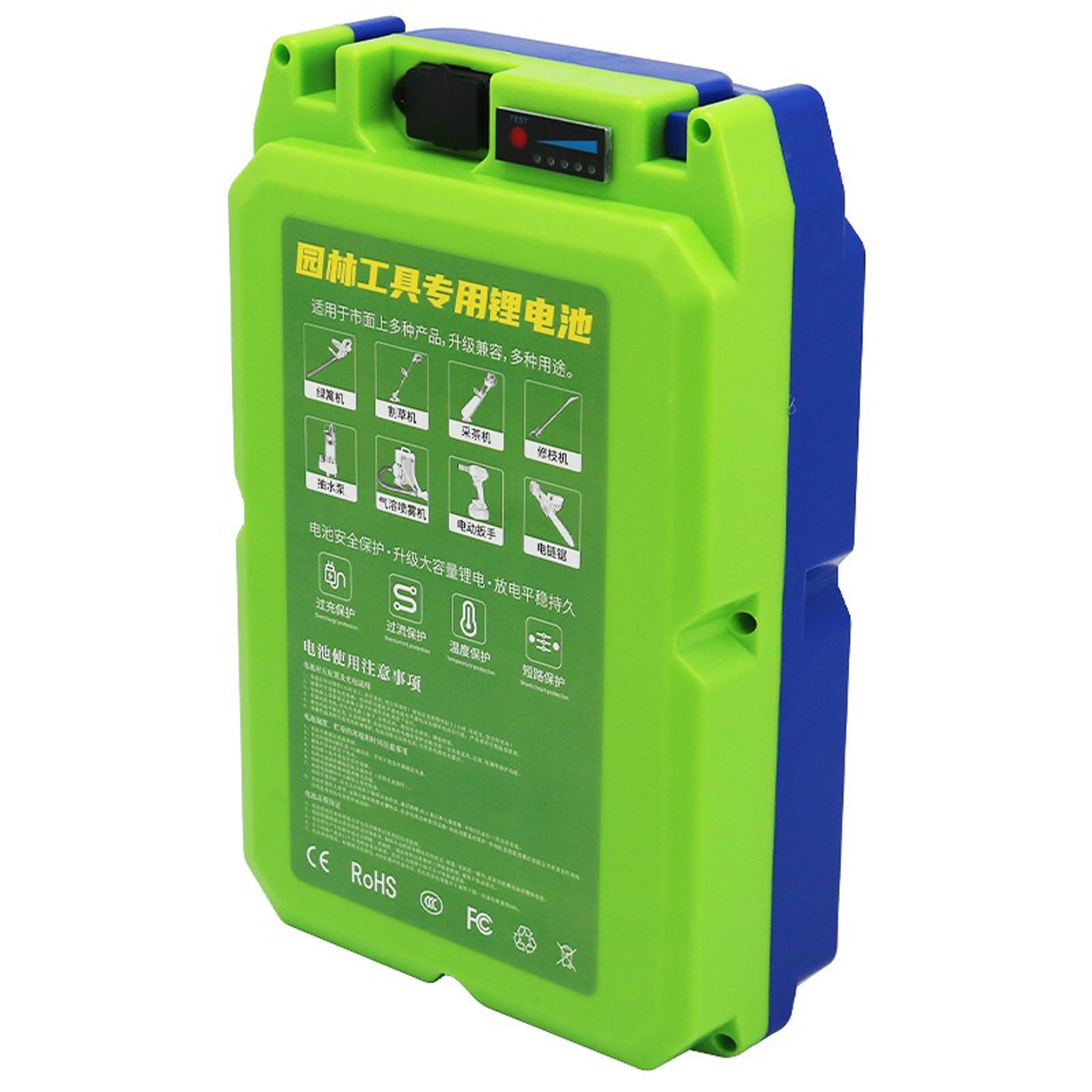 Garden Tools Lithium Battery 24V 36V 48V Li-ion Battery Pack 12Ah 16Ah 20Ah 30Ah Replacement Battery for Tea Picker Electric Lawn Mower with Charger and Bag