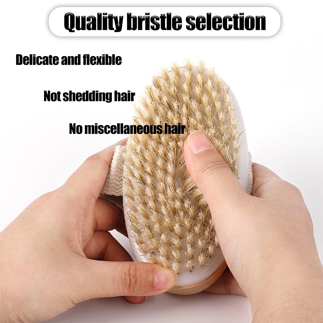 Back Scrubber for Shower,Exfoliator Body Brush,Shower Brush for Exfoliating Skin and A Soft Scrub Long Handle Bath Brush Cleans The Body Easily - Image 3