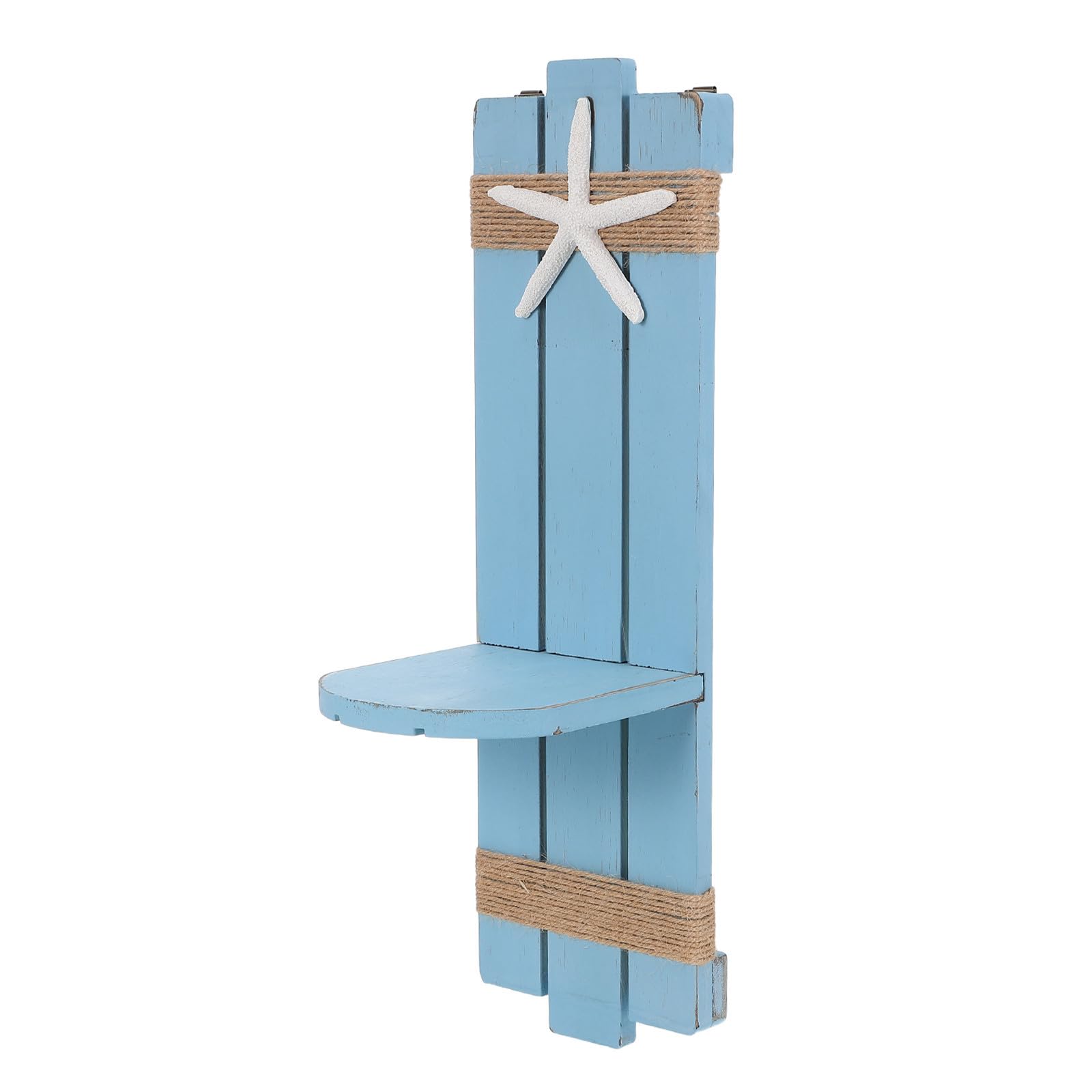 Portavelas de madera de figura marina para iluminar pasillos y salones