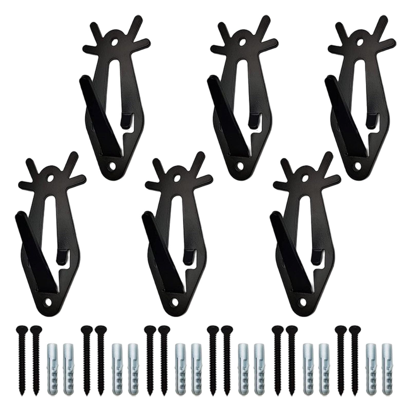 Hsioluted Rustics Metal Deer Skull Wall Mount Sturdy Hangers Unique Handcraft Shelf Decoration for Living Room Metal Skull Wall Art