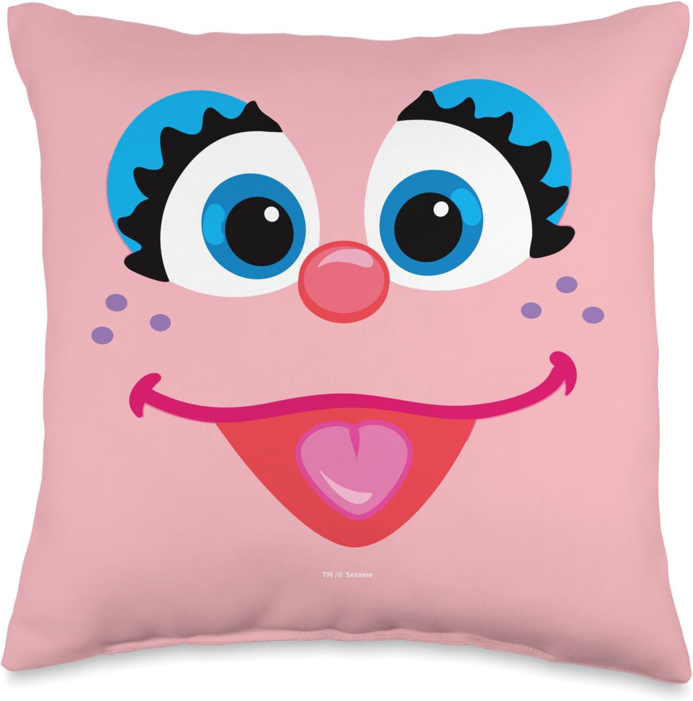 Sesame Street Abby Cadabby Face Throw Pillow