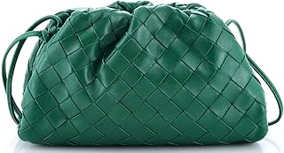 Pre-Loved The Pouch Intrecciato Nappa Mini, Green