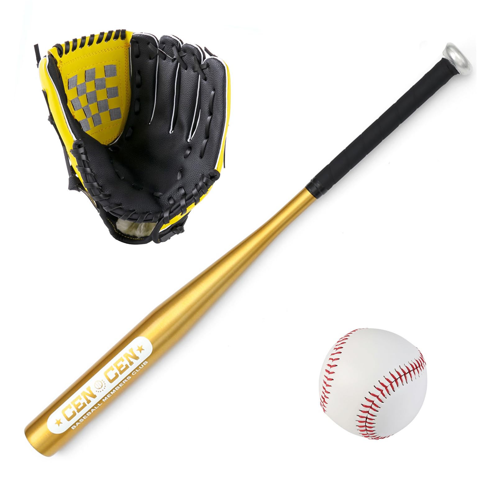 Amazon | 野球 野球バット+グローブ+ボール+収納袋4点セット 初心者 