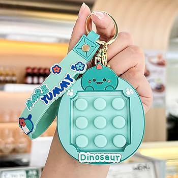 Amazon | キーホルダー プッシュポップ キーホルダー スクイーズ玩具