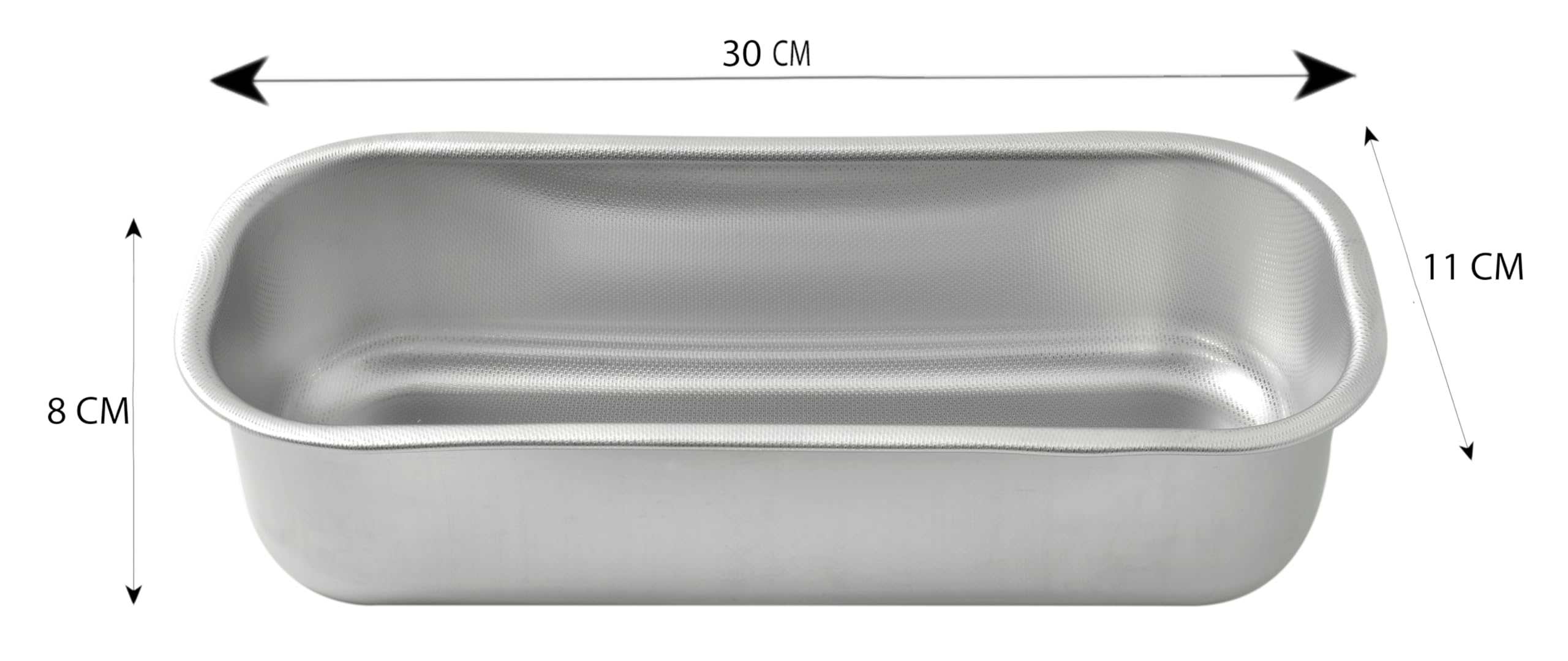 Steel Pan Plumcake Nonstick in Acciaio Inox 18/10 30x11cm