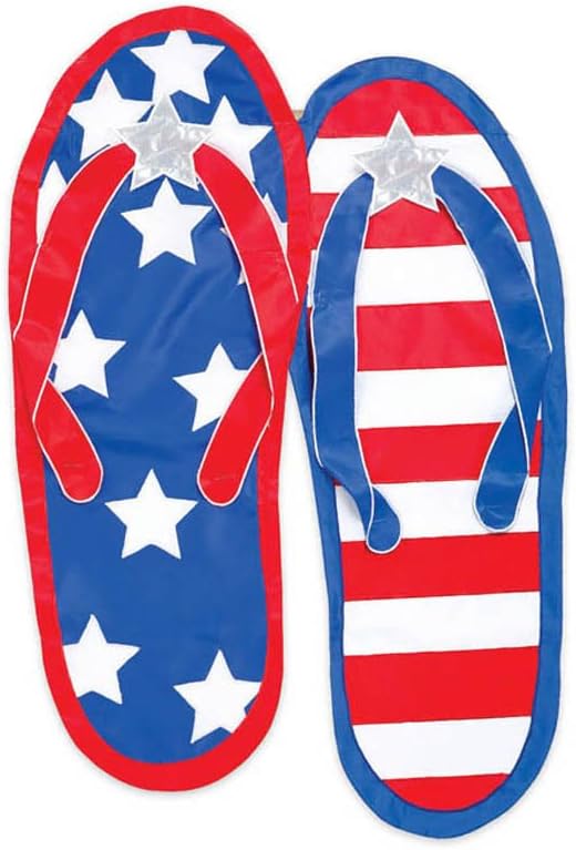 All American Flip Flop Flag (Garden Size) Sports Fan