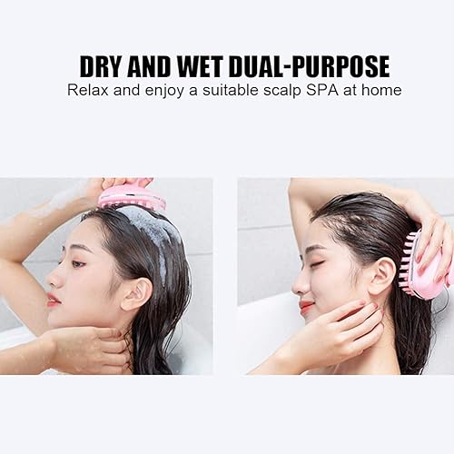 Miniatura 6 de Masajeador eléctrico del cuero cabelludo, masajeador eléctrico del cuero cabelludo del silicón, cepillo de pelo, ducha de baño, cepillo del cuero