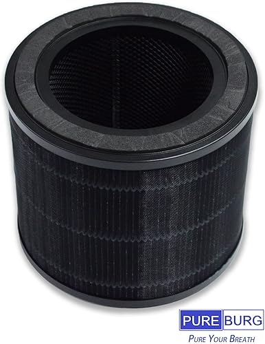 Miniatura 3 de PUREBURG Filtro de repuesto compatible con purificadores de aire AirExpect y AirExtend JL-AP-TB01, paquete de 2 unidades H13 HEPA de carbón activado