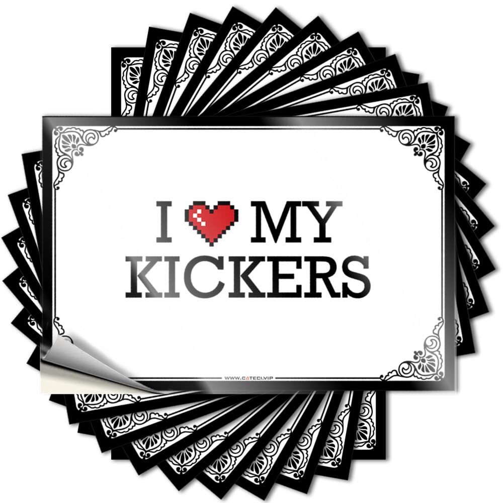 Bar Stuff Water Tattoo | I Love My Kickers Tiny for Farmers Decor(12X18CM)