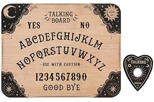 New Traditional Spirit Talking Board with Divination Planchette: Connect with Departed Loved...