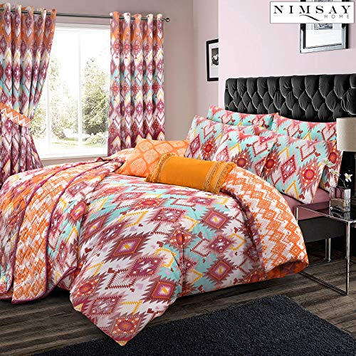 NIMSAY HOME Navajo 100% Algodón Funda Nórdica 260 x 240 cm y Fundas Almohada 63 x 63 cm Cover