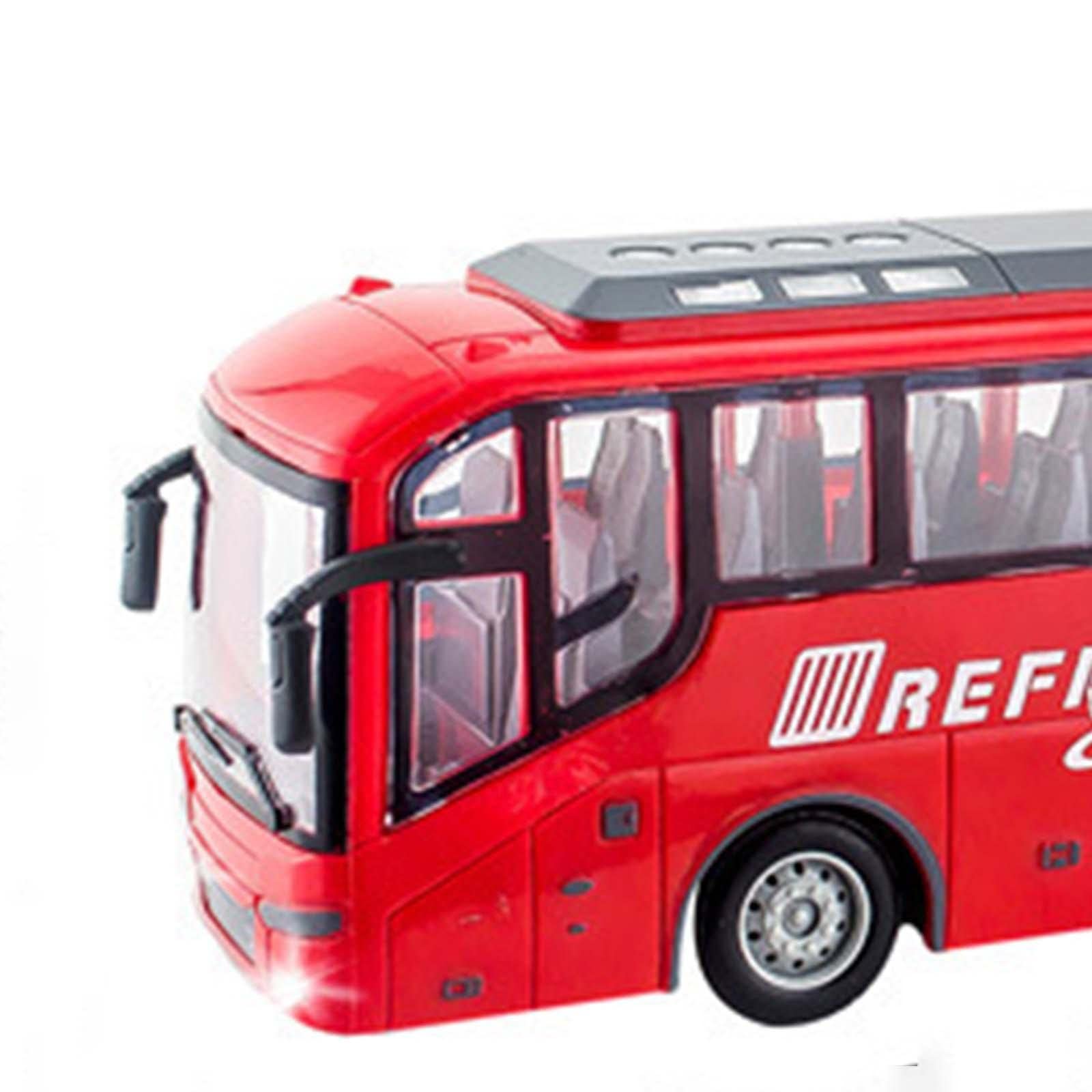 Autobus Scolaire Radiocommandé, Camion électronique, Bus Télécommandé, Idéal Comme Cadeau D'anniversaire, Rouge