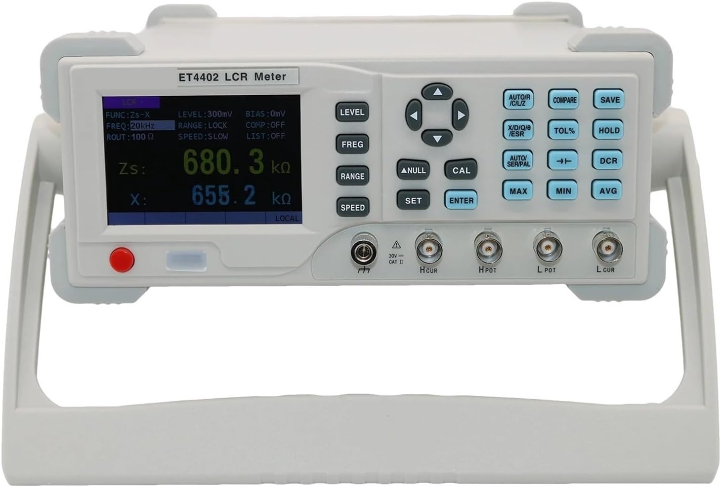 ET4401/ET4402/ET4410 LCR Digital Electric Bridge Resistance Impedance Capacitance Inductance Measure Instrument Desktop Meter for Electrical Testing(ET4401)