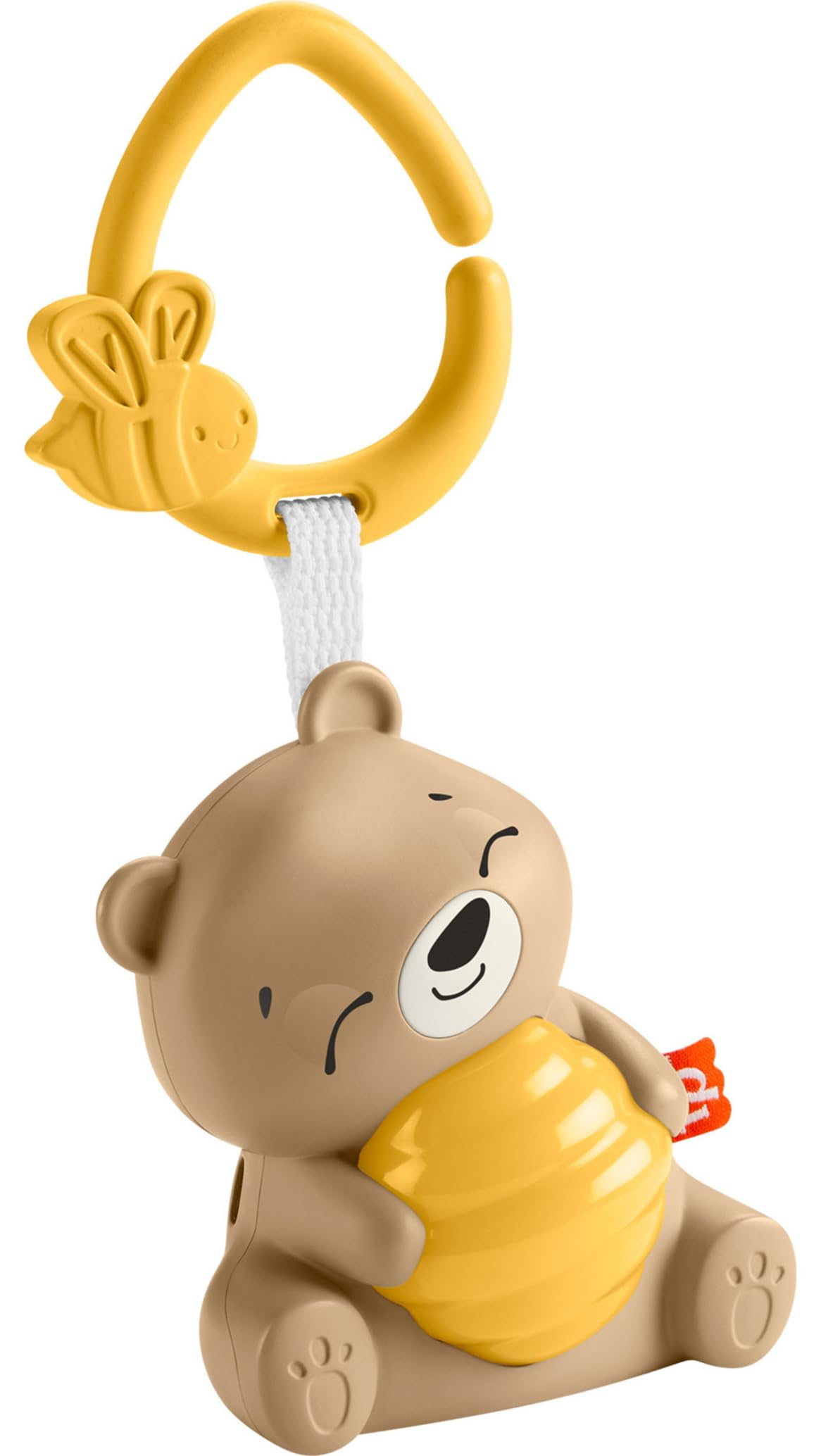 Fisher-Price Sensimals Osito sonidos relajantes con luces, sonidos, batería y temporizador, juguete ayuda para dormir para bebé recién nacido (Mattel HRB18)
