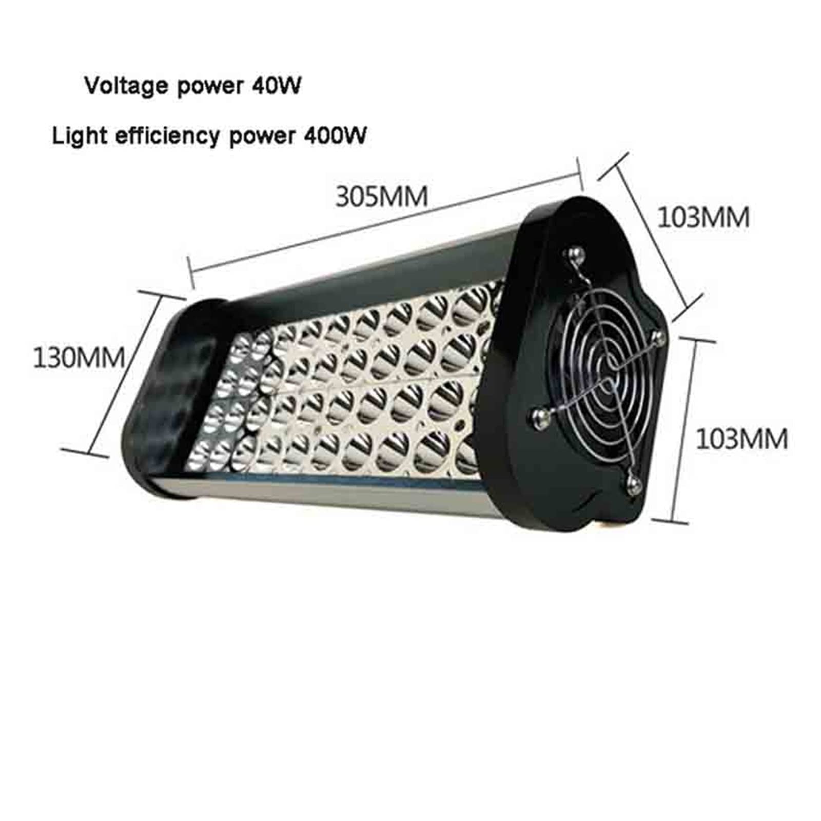 Lampada polimerizzante per Vernice 400W Luce LED Lampada polimerizzante per Resina UV Lampada fotopolimerizzante per Stampante 3D SLA/DLP 365nm 395nm 405nm 400W Effetto di Uscita (Dimensioni : 1, co