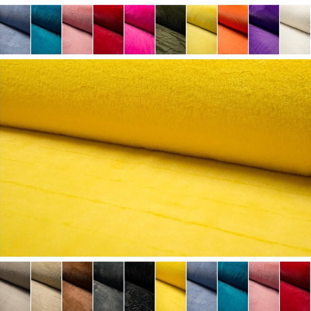 Fabrics-City or tissu fausse fourrure de lapin premium, peluche molle, imitation poils longs pour vêtements, accessoires, décoration, par mètre à partir 2m, 5190