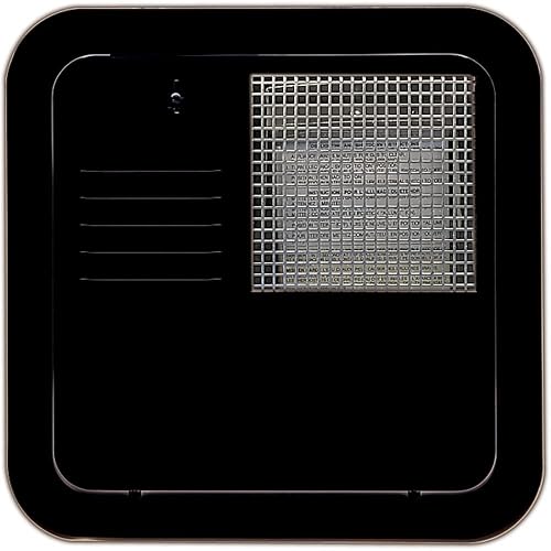 Suburban Flush Mount Water Heater Door 4/6 Gallon (Black)