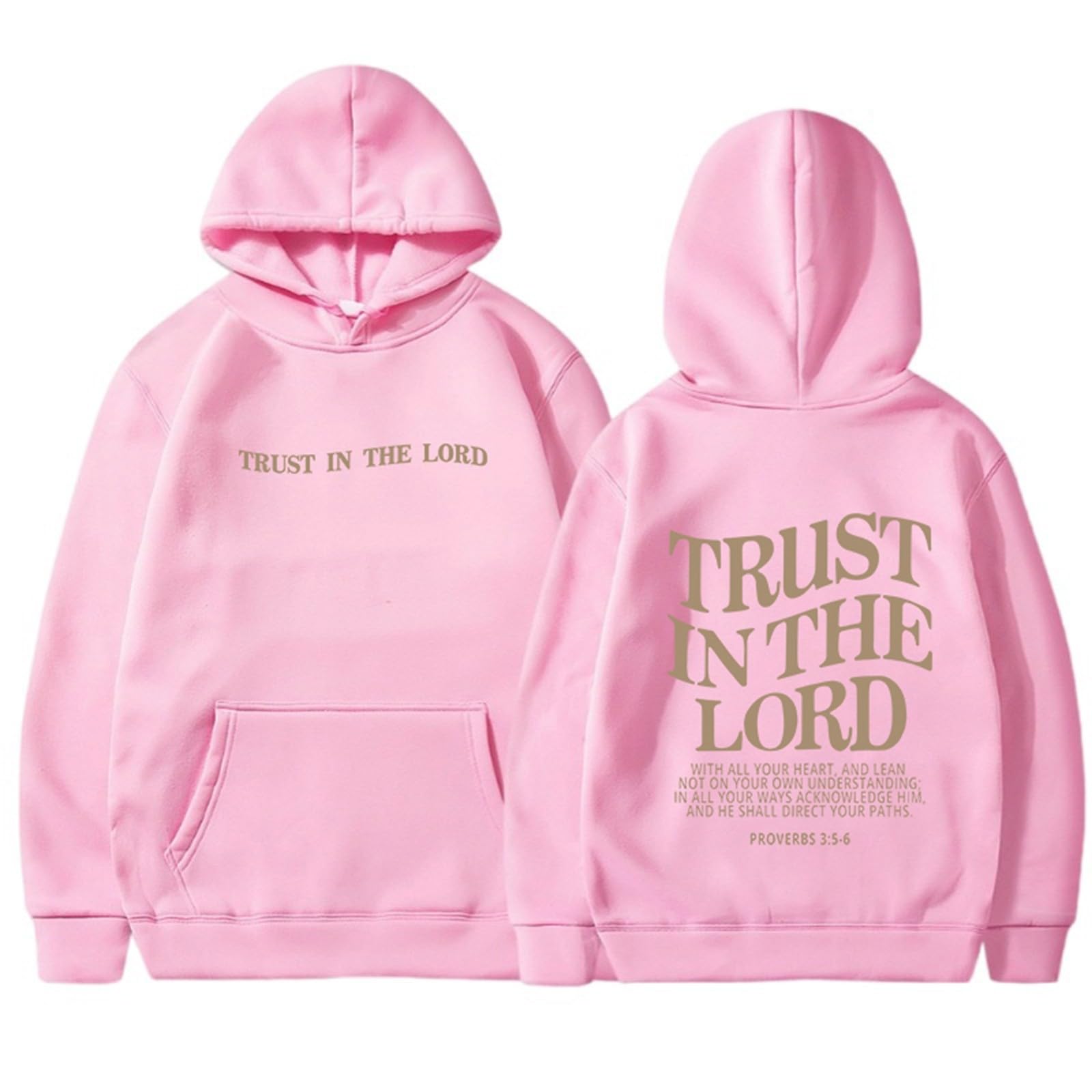 Christian Graphic Hoodies Fall Fashion 2025 Preppy Letter Print Long Sleeve Pullover Sweatshirt with Pocket Teen Girls