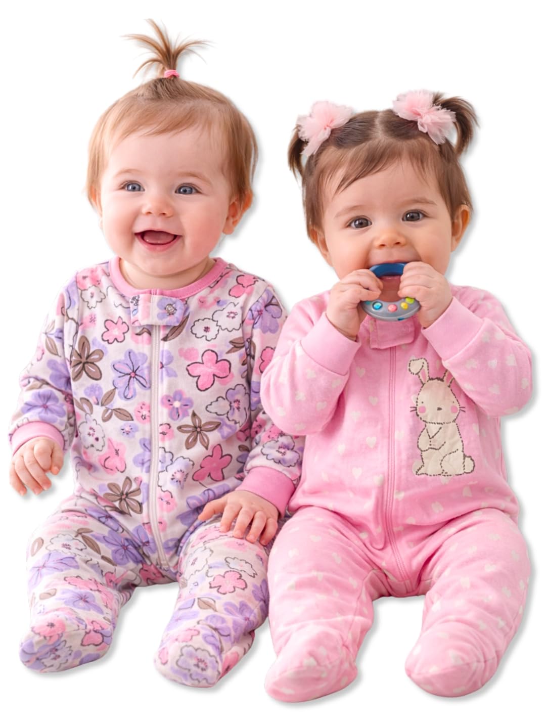 Baby Girl's Cotton Printed Full Sleeves Sleepsuit/Footed Rompers for Baby Girl-image-17