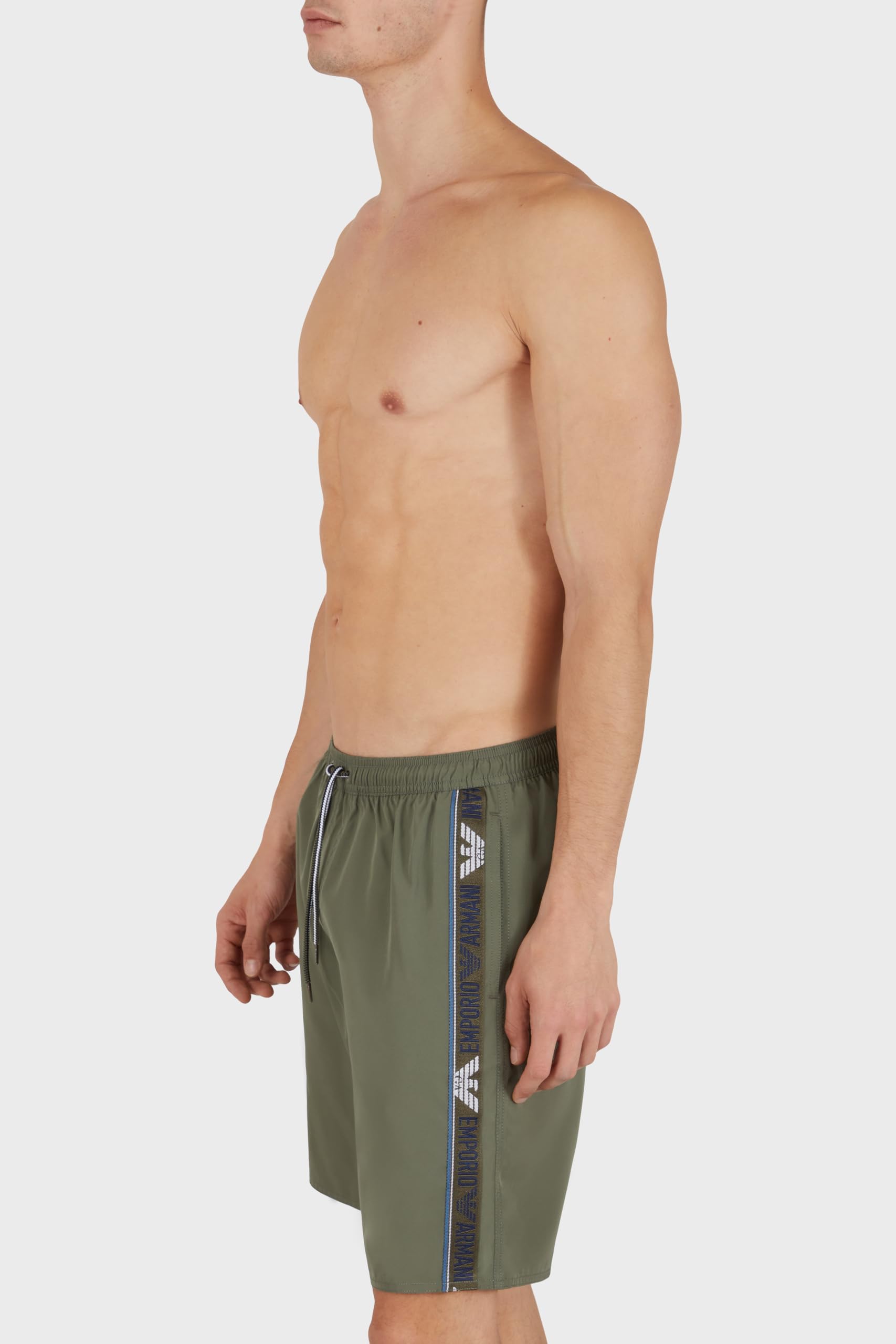 Emporio Armani Logotape Swim Bermuda Boxer Beachwear Hombre (Pack de 1)