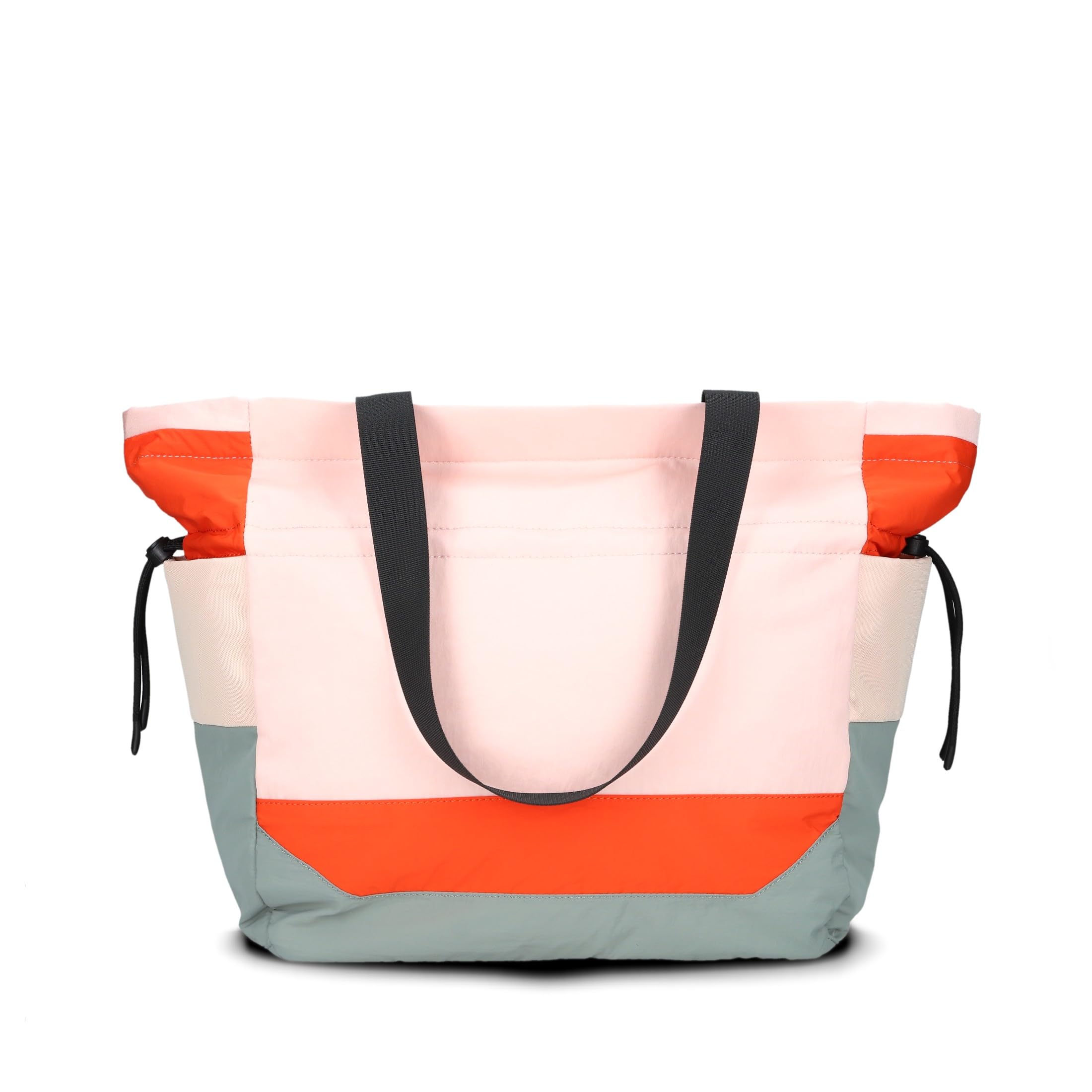 Zwei Damen Shopper Tasche BONNY BO200 große Nylon Schultertasche 19 Liter, leichte Tote Bag, Handtasche mit Reißverschluss, wasserabweisend, viele Fächer, Schlüsselband, vegan