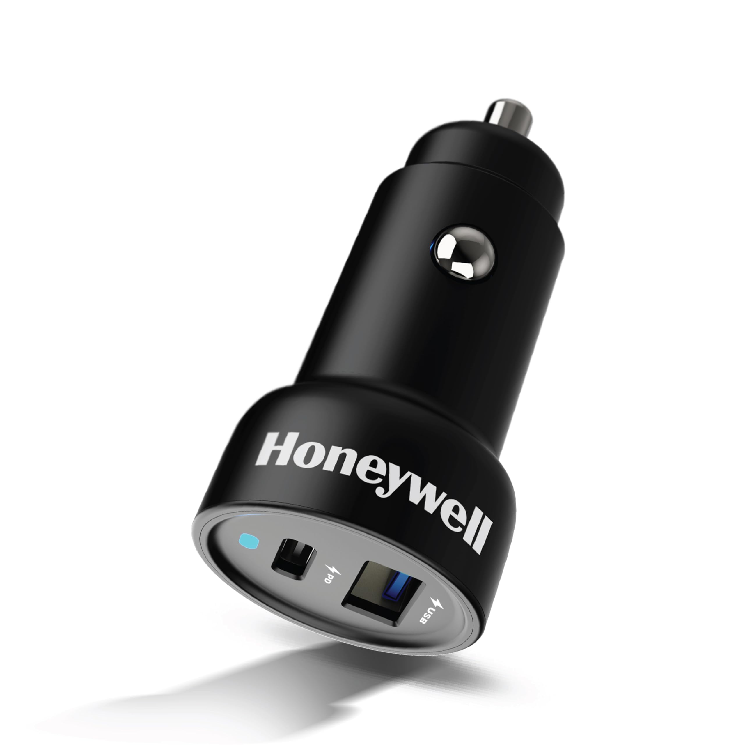 Honeywell Micro CLA 83W PD Smart Car Charger, 65W Type C PD & 18W USB A Port, Ultra-Fast Charging, Compatible with All Car for iPhone, Smartphones, Laptops, Tablets, 3 Years Manufacturer Warranty