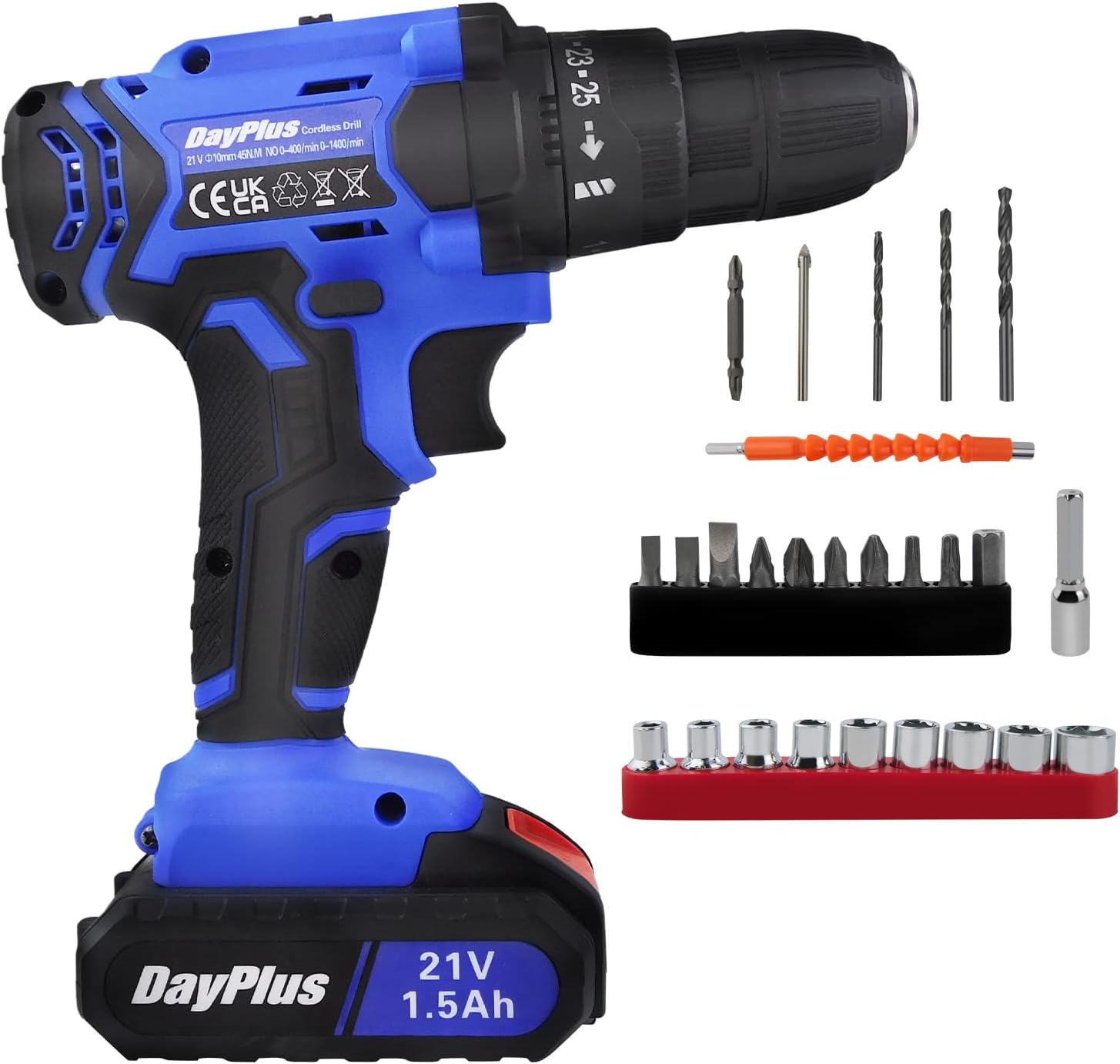 Taladro Atornillador Inalámbrico BRIEFNESS 21V con Batería y Cargador