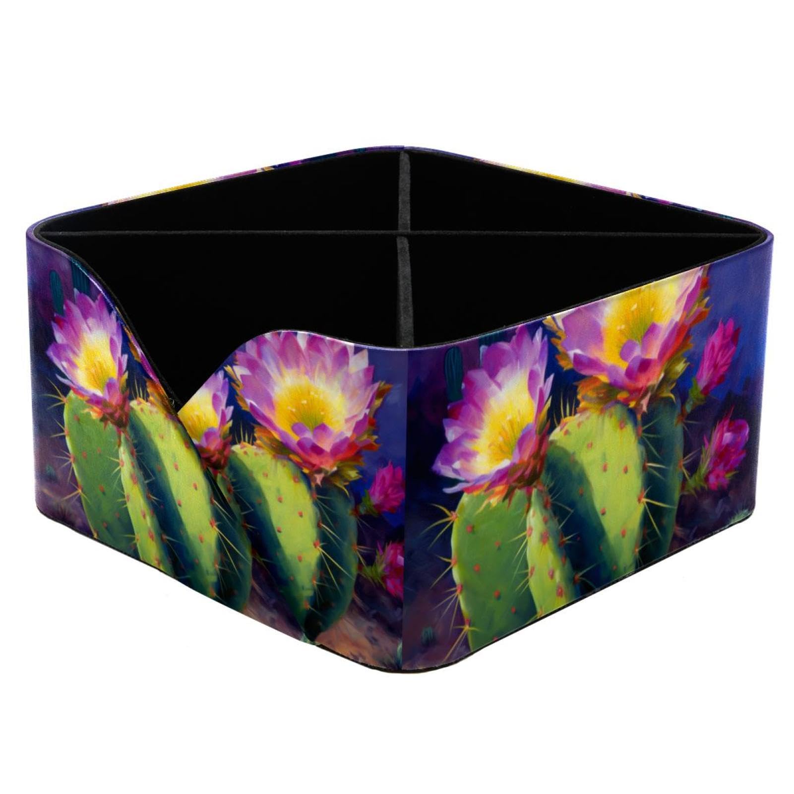Fournitures artistiques sans désordre grâce au porte-stylos fleurs de cactus