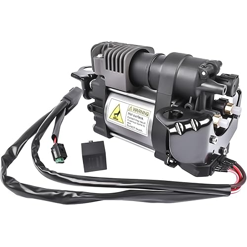 GELUOXI 949-356 Air Suspension Compressor w/Relay Replacement for 2011-2016 Jeep Grand Cherokee WK2, 2013-2016 RAM 1500 Part# 68041137AF, 68204730AB