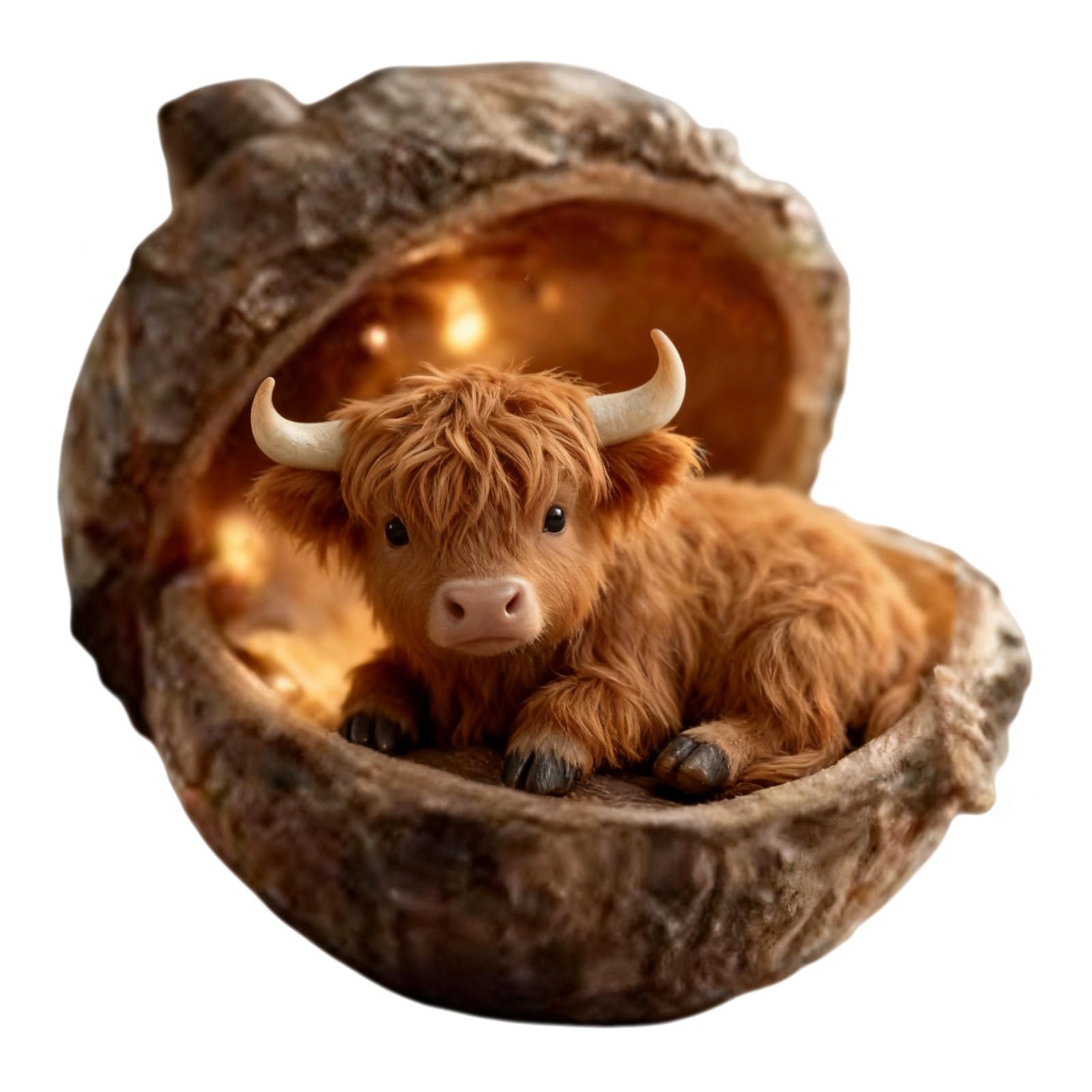 hogtnd 2D Acrylic Christmas Highlands Cow Decorations, Funny Christmas Decoration, Christmas Tree Hanging Decorations, Gift for Lovers, Highlands Hanging Decorations