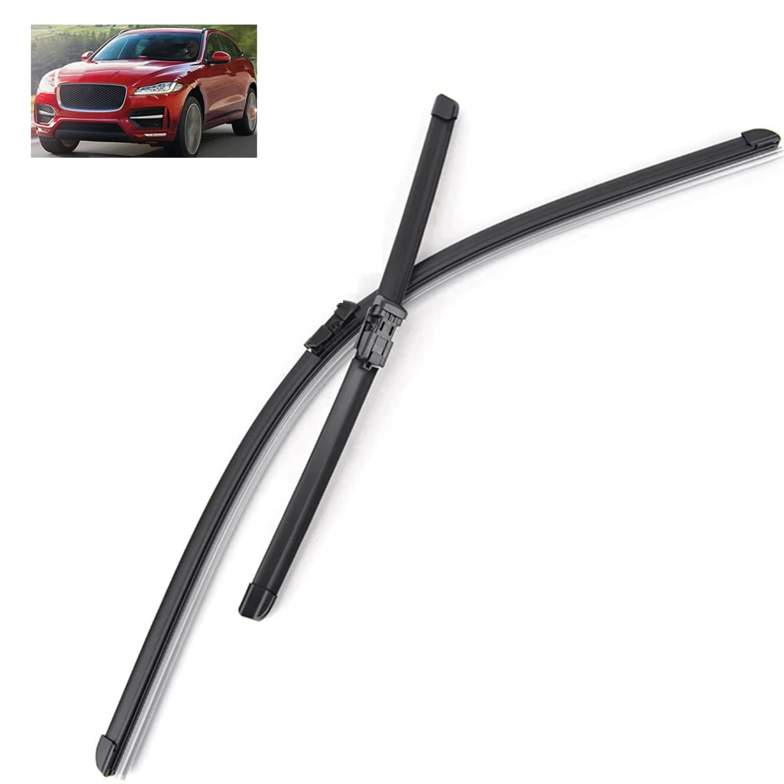 ZWBC Wiper Blades for Jaguar F-Pace X761 2015-2023 26+19", Car Wiper Blades Window Wipers HQ Durable Rubber Front Wiper Blades Car Accessories